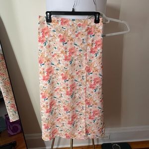 Floral forever 21 skirt
